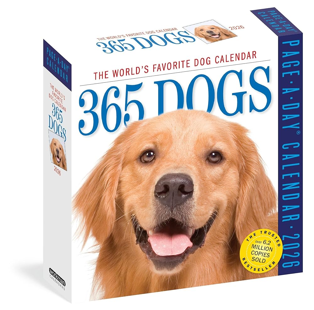 365 Dogs Page-A-Day® Calendar 2026: The World's Favorite Dog Calendar cover image