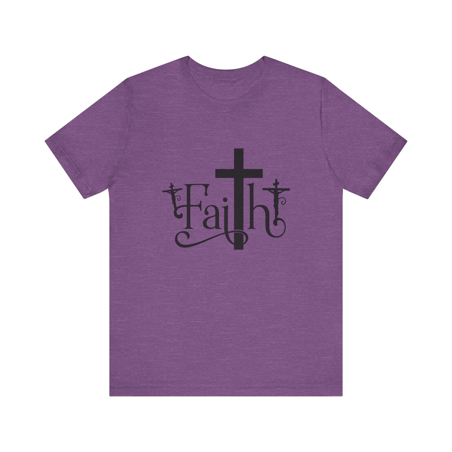 Faith Cross Unisex Jersey Short Sleeve Tee