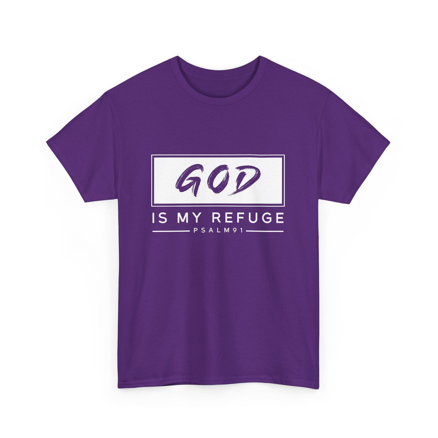 God Is My Refuge Unisex Heavy Cotton Tee