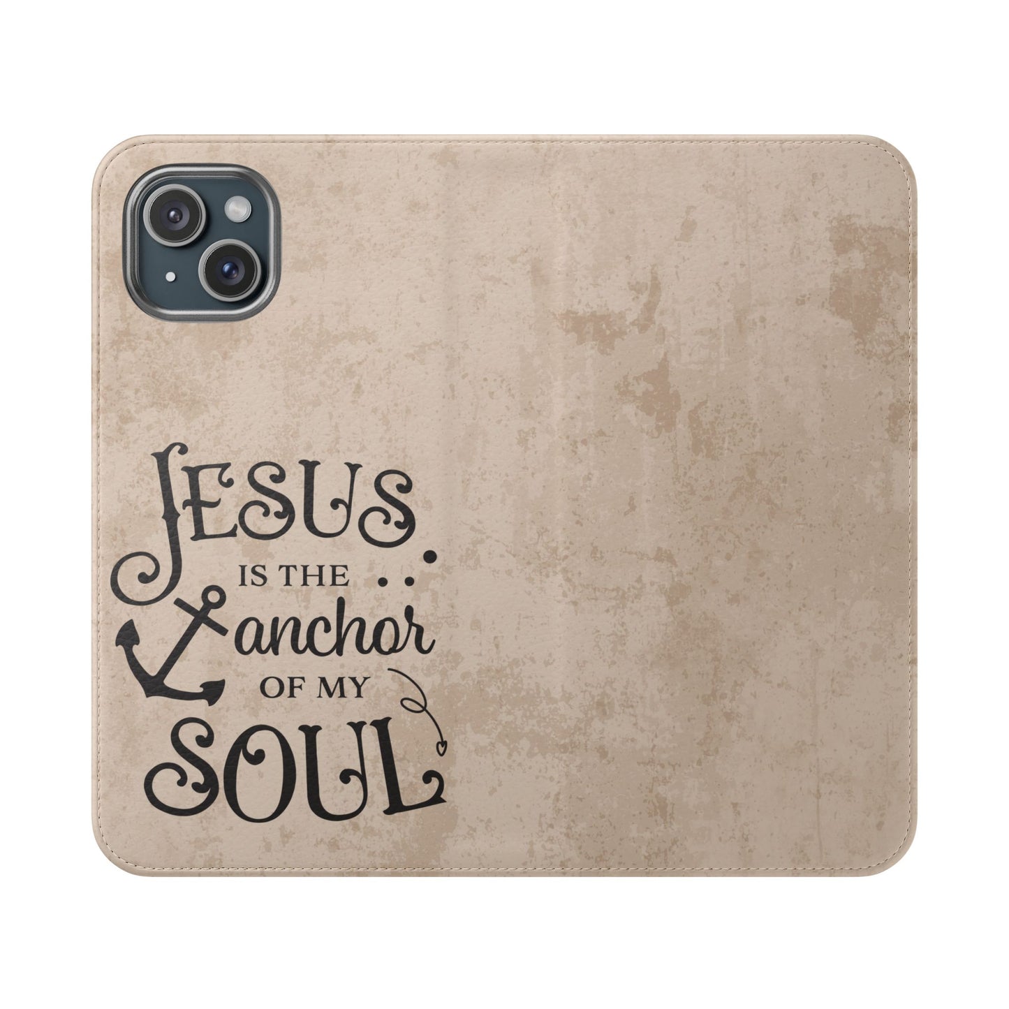 Jesus Flip Case Inspirational iPhone Samsung Wallet, Christian Gift, Faith-Based Accessory, Stylish Protection for Any Occasion