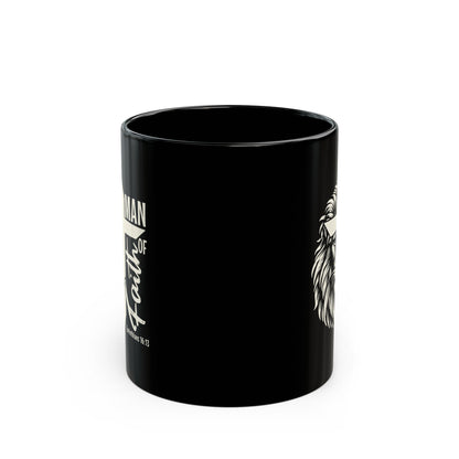 Man Of Faith Black Mug