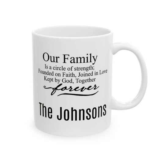 Personalized Our Family Ceramic Mug