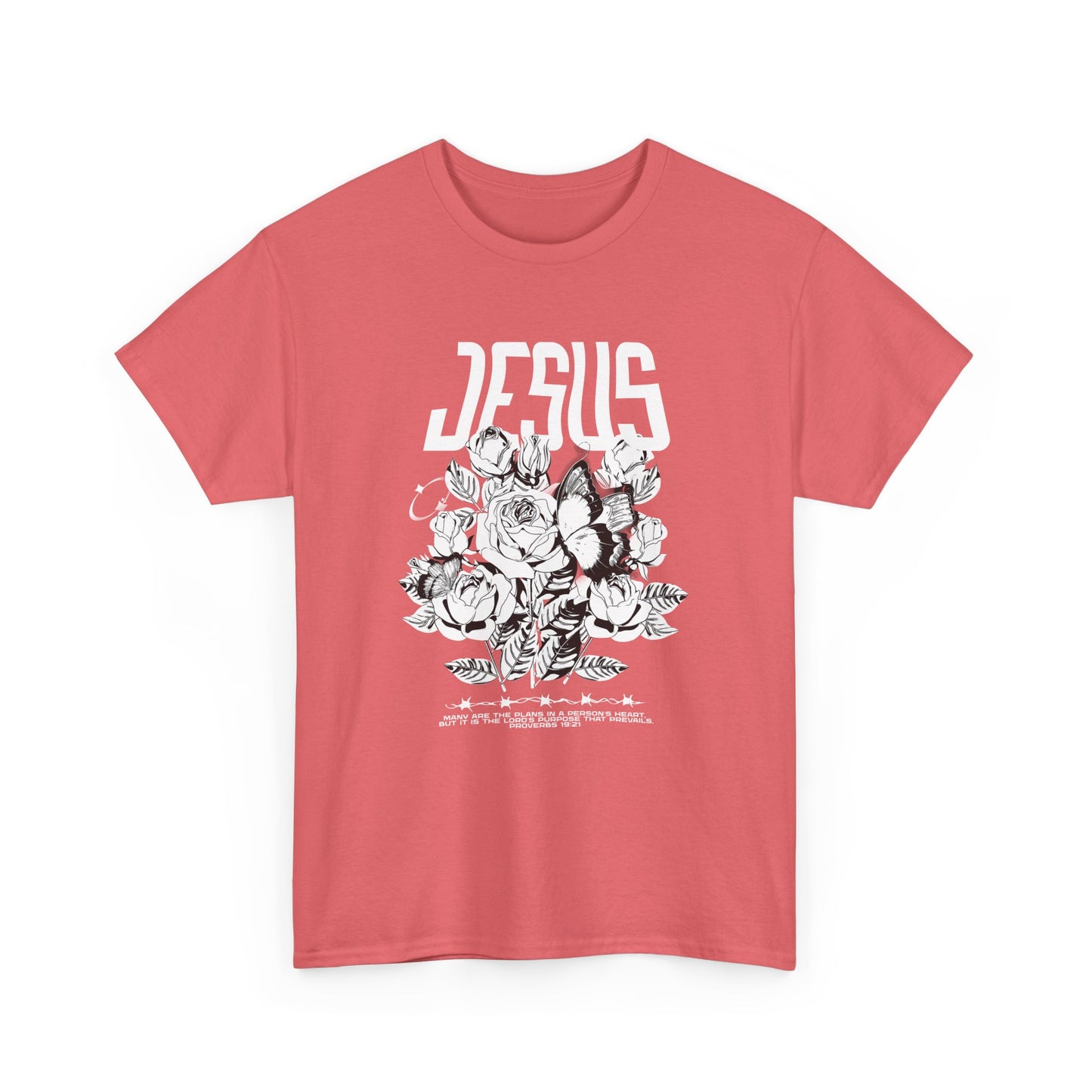 Many Are The Plans In A Person's Heart, But It Is The Lord's Purpose That Prevails Jesus Unisex Heavy Cotton Tee