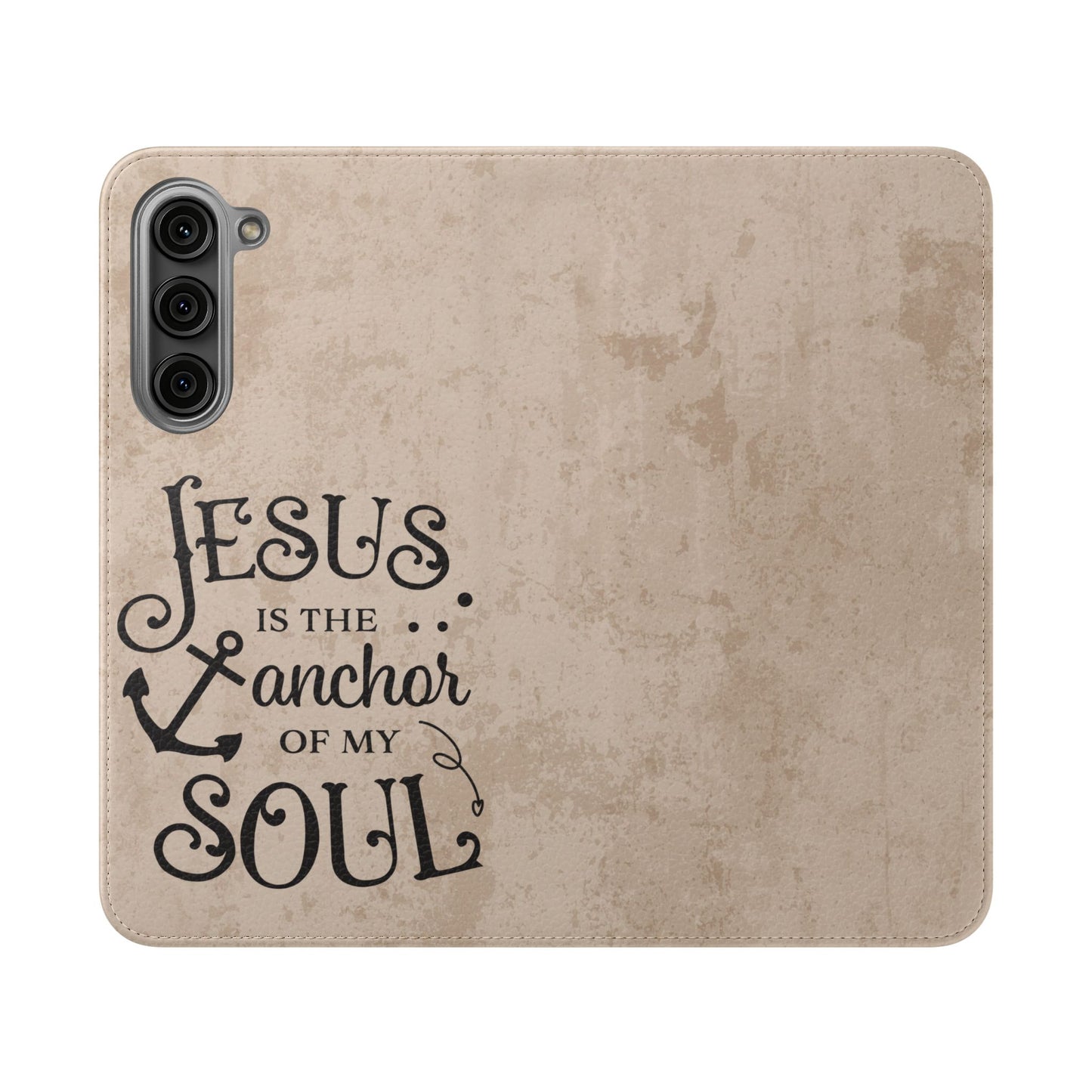 Jesus Flip Case Inspirational iPhone Samsung Wallet, Christian Gift, Faith-Based Accessory, Stylish Protection for Any Occasion