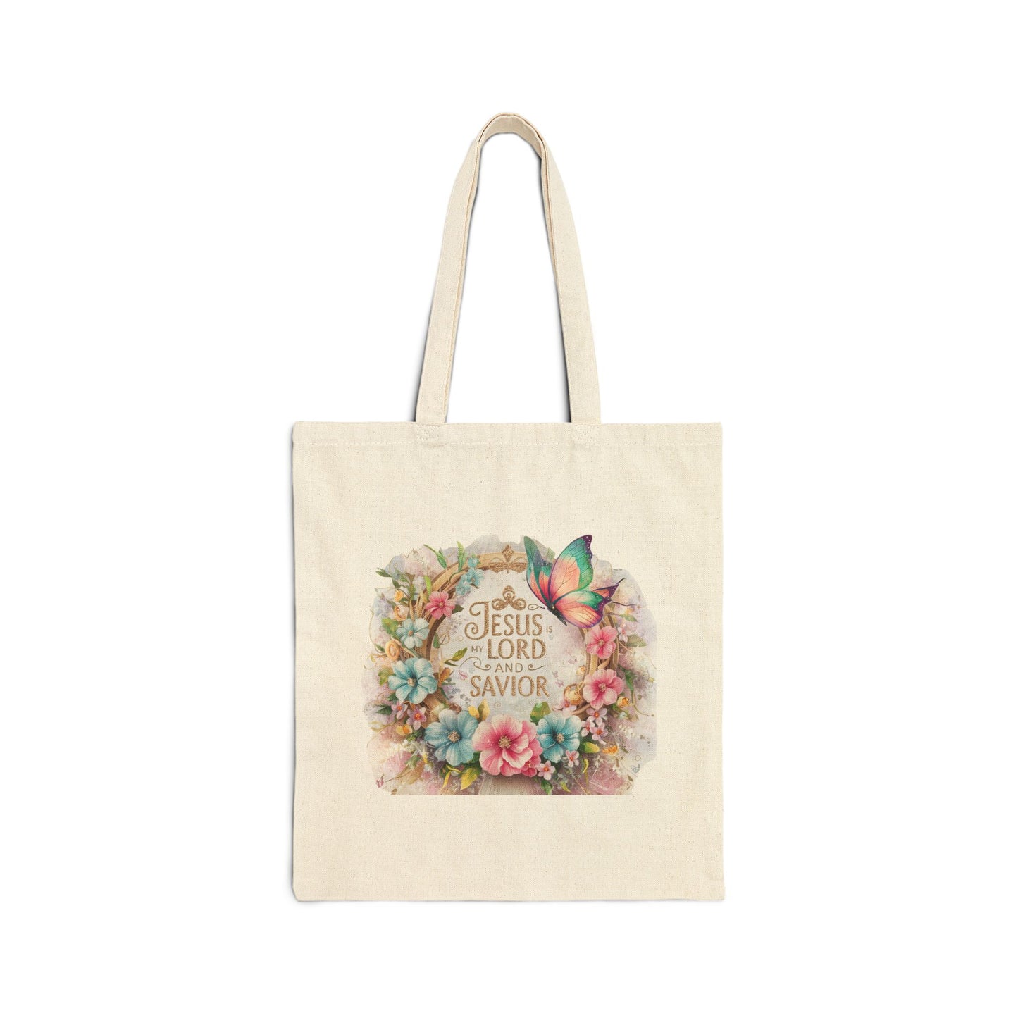 Jesus Is My Lord And Savior Cotton Canvas Tote Bag
