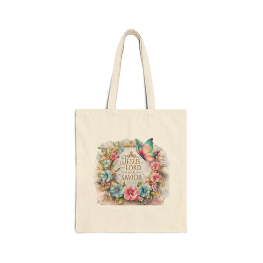 Jesus Is My Lord And Savior Cotton Canvas Tote Bag