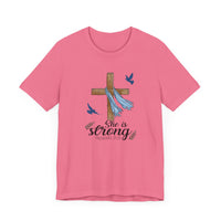 She Is Strong Cross Jersey Short Sleeve Tee