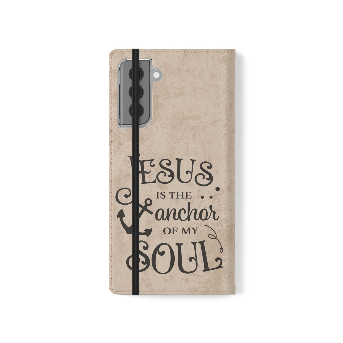 Jesus Flip Case Inspirational iPhone Samsung Wallet, Christian Gift, Faith-Based Accessory, Stylish Protection for Any Occasion