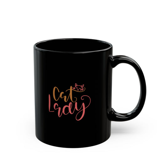 Cat Lady 11oz Black Mug