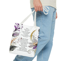 Psalm 23 Floral Tote Bag