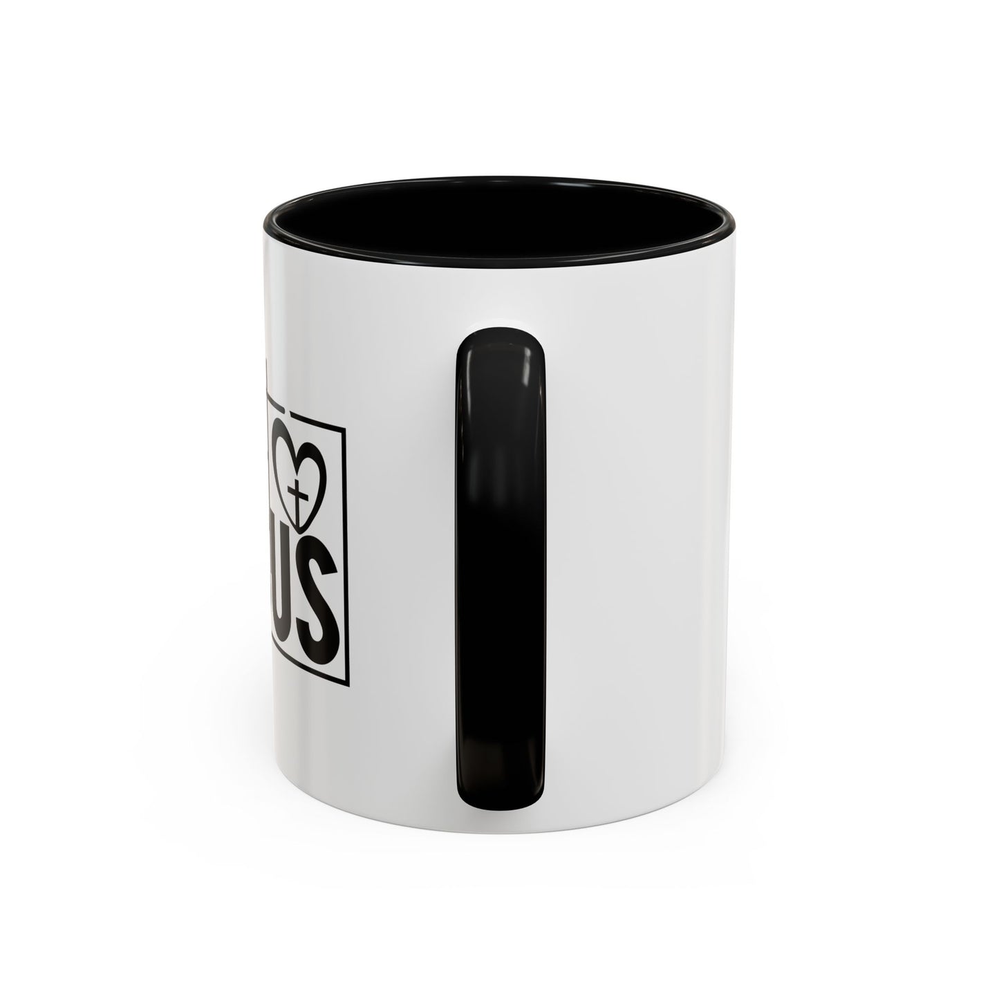 Just Jesus Heart Accent Coffee Mug