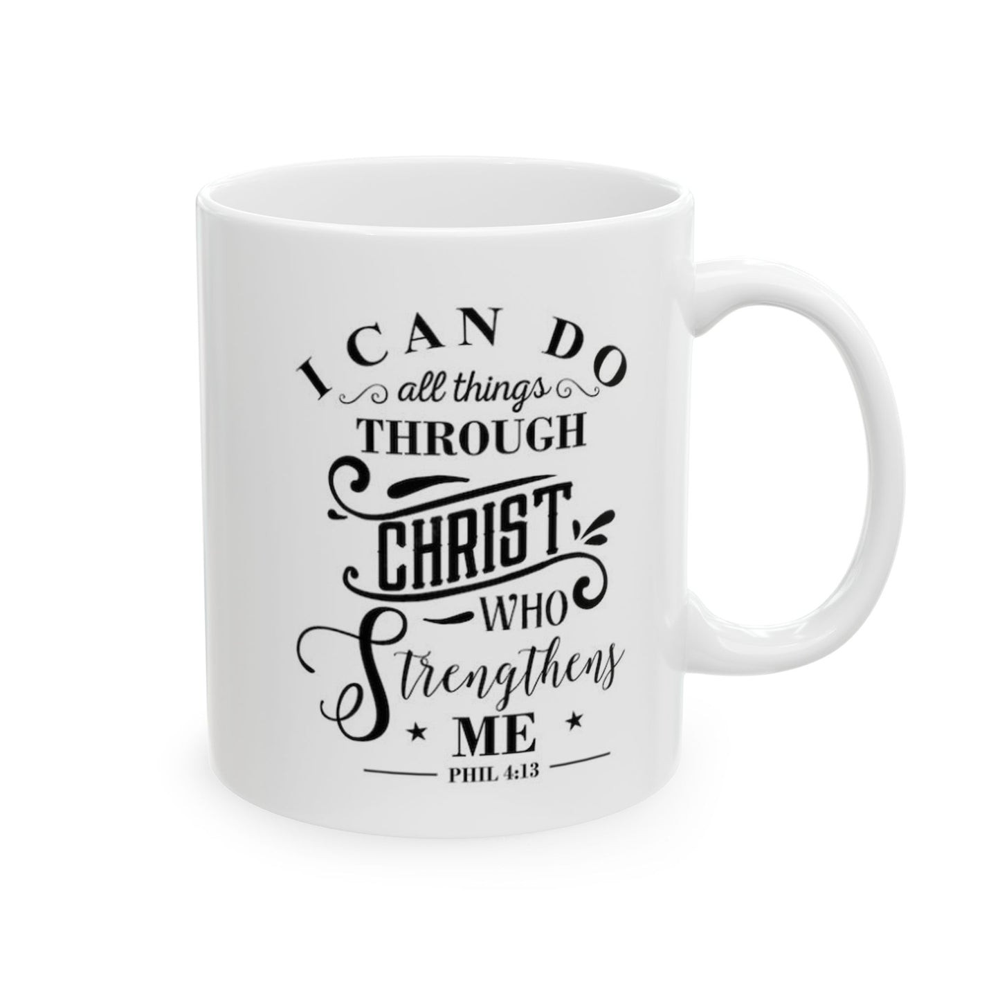 All Things Through Christ Ceramic Mug