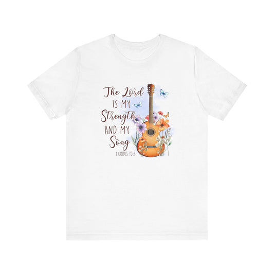 The Lord is My Strength And My Song Unisex Jersey Short Sleeve Tee