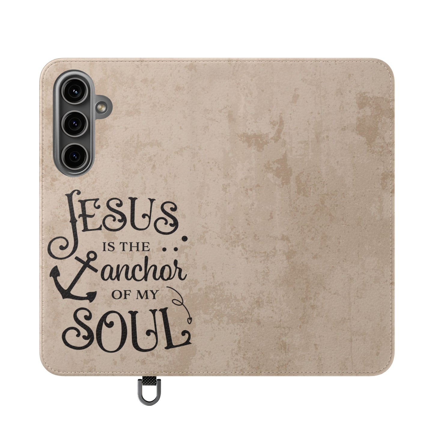 Jesus Flip Case Inspirational iPhone Samsung Wallet, Christian Gift, Faith-Based Accessory, Stylish Protection for Any Occasion