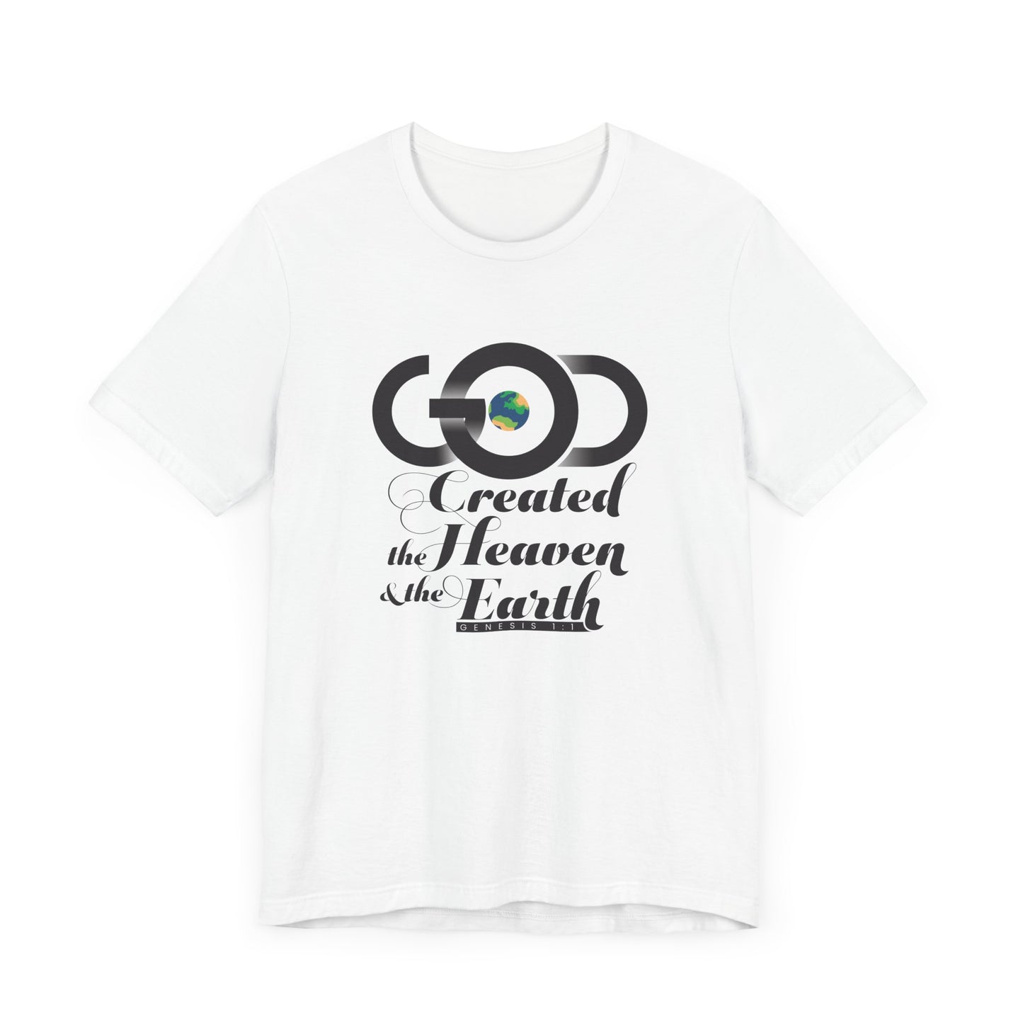 God Created The Heaven & The Earth Unisex Jersey Short Sleeve Tee