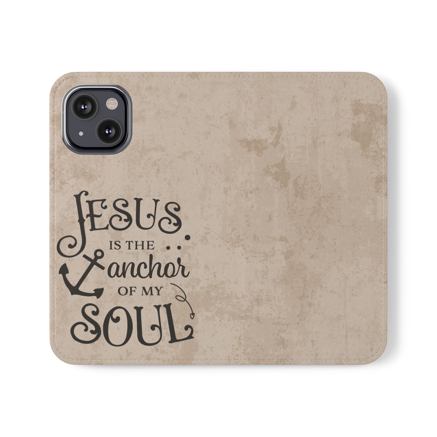 Jesus Flip Case Inspirational iPhone Samsung Wallet, Christian Gift, Faith-Based Accessory, Stylish Protection for Any Occasion