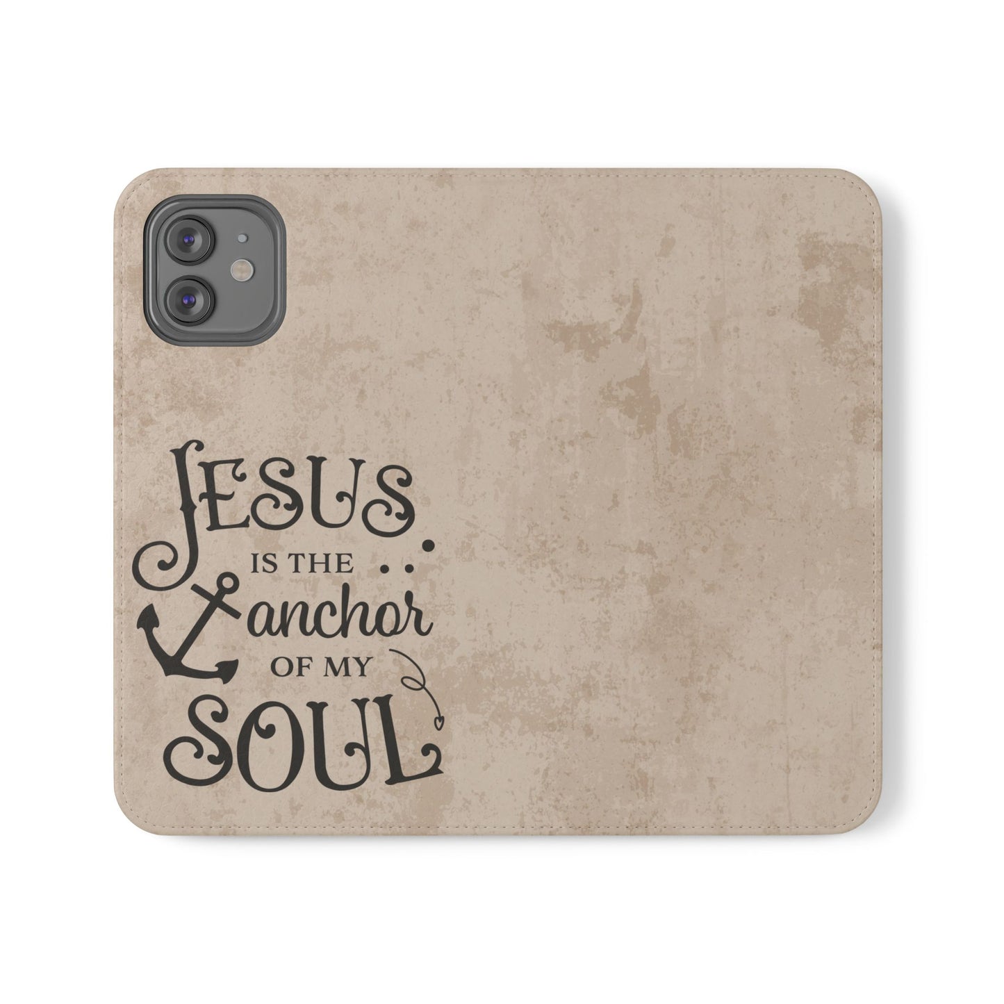 Jesus Flip Case Inspirational iPhone Samsung Wallet, Christian Gift, Faith-Based Accessory, Stylish Protection for Any Occasion