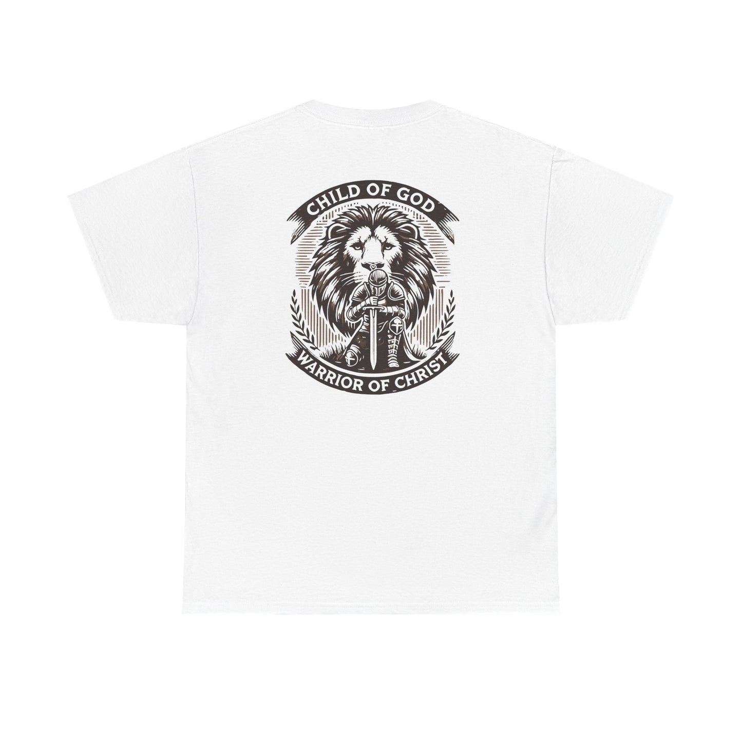 ‘Jesus is King’ & ‘Child of God’ Design Heavy Cotton Tee Christian T-Shirt