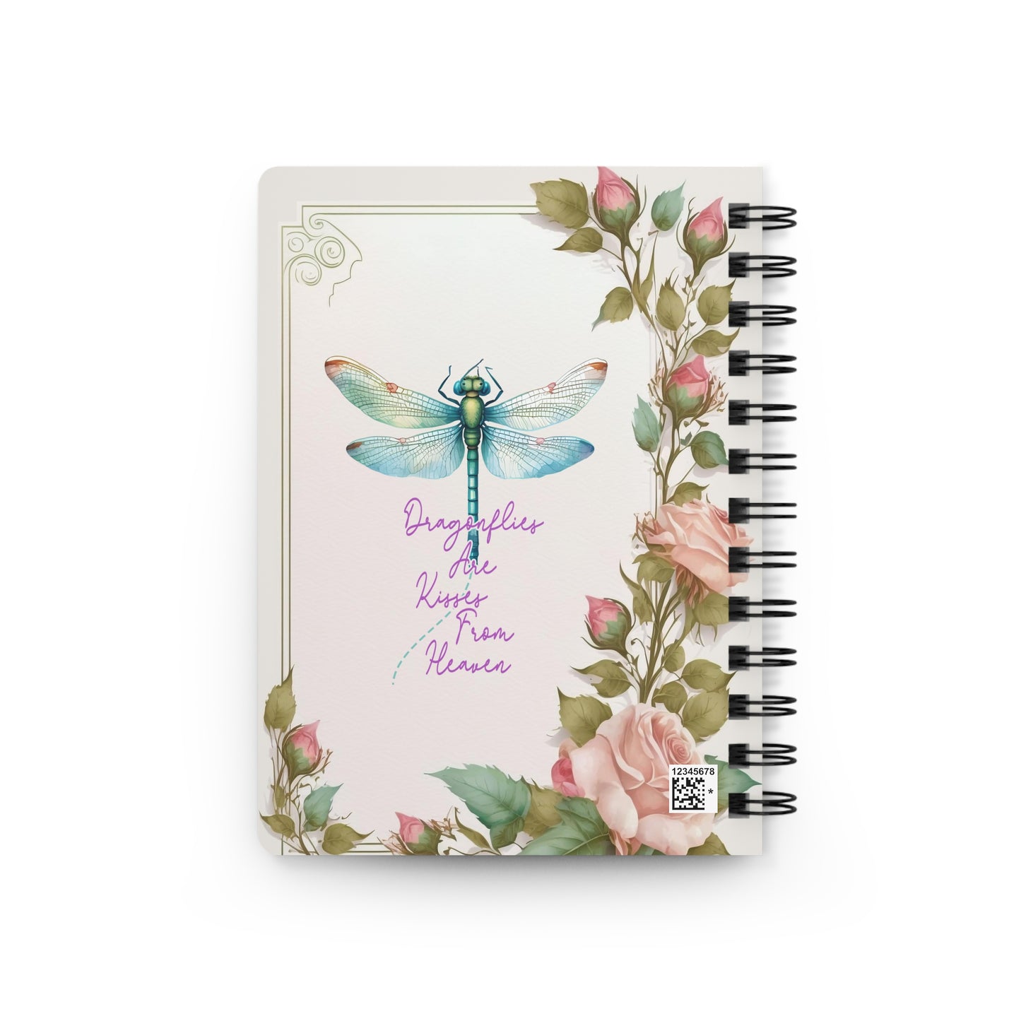 Dragonflies Are Kisses From Heaven Spiral Bound Journal