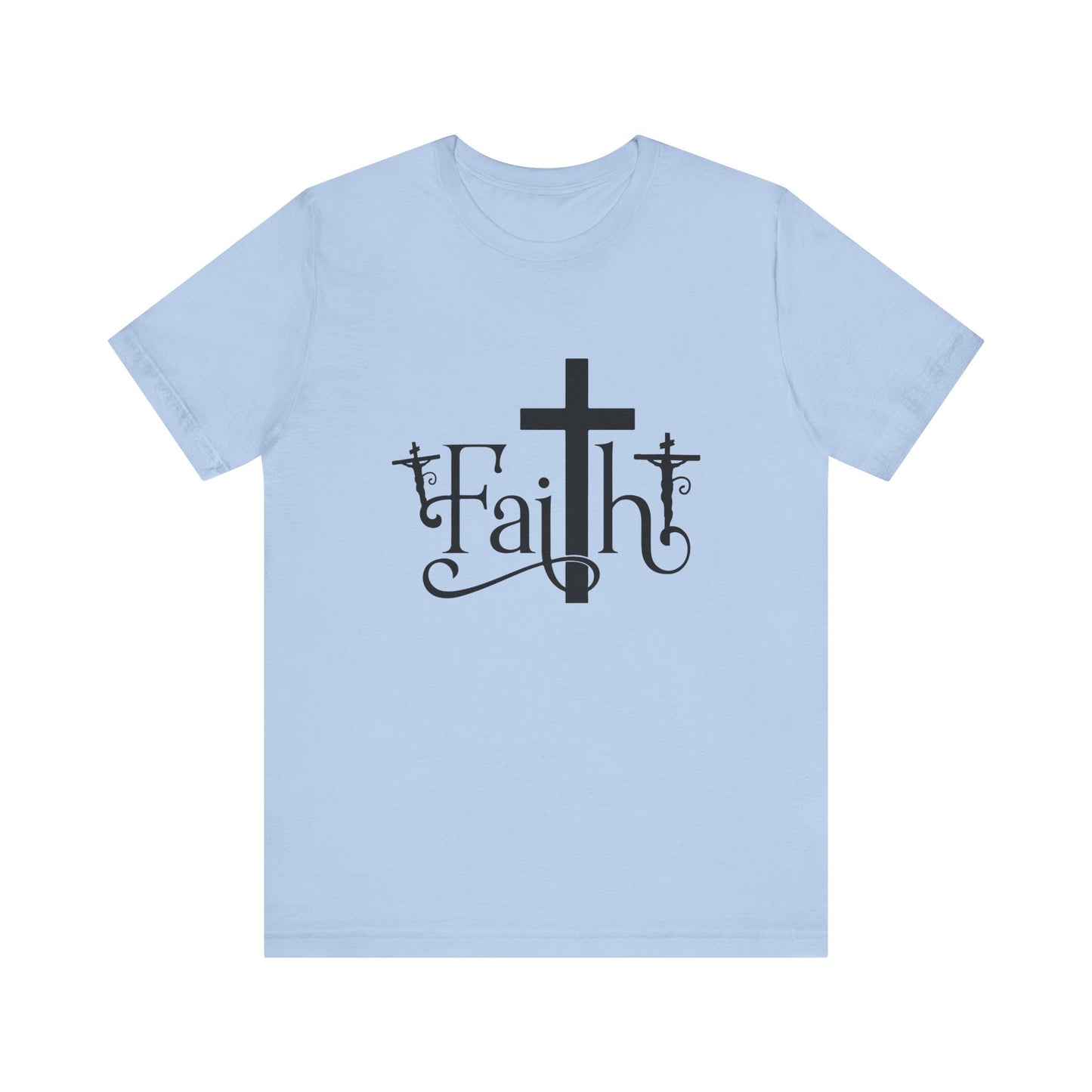 Faith Cross Unisex Jersey Short Sleeve Tee