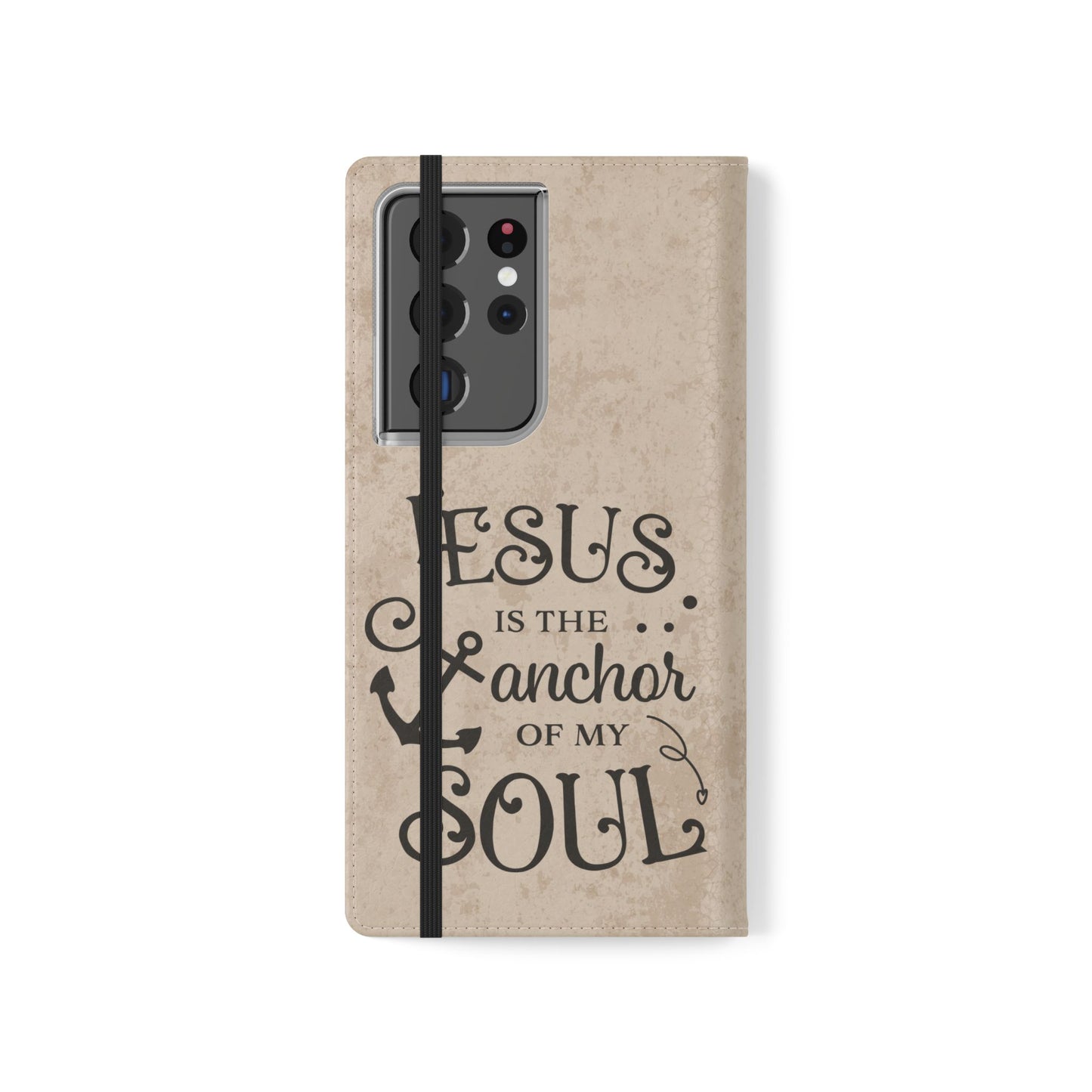 Jesus Flip Case Inspirational iPhone Samsung Wallet, Christian Gift, Faith-Based Accessory, Stylish Protection for Any Occasion