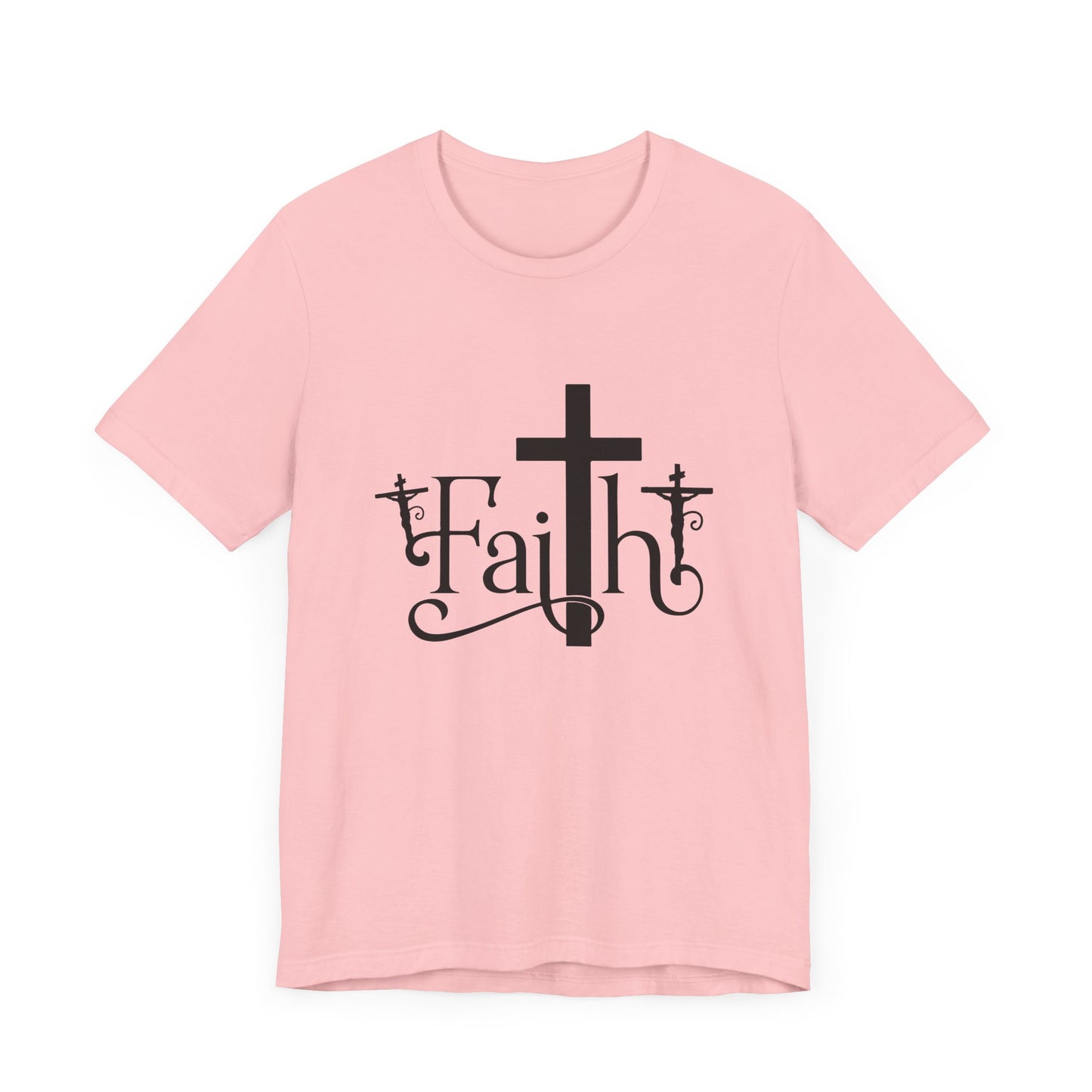 Faith Cross Unisex Jersey Short Sleeve Tee