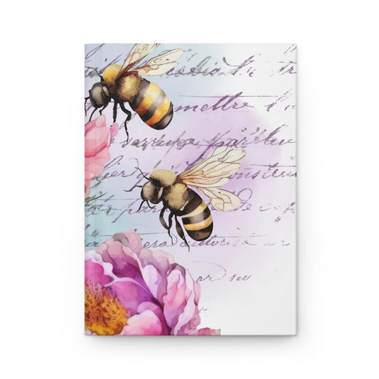 Flower & Bees Hardcover Journal