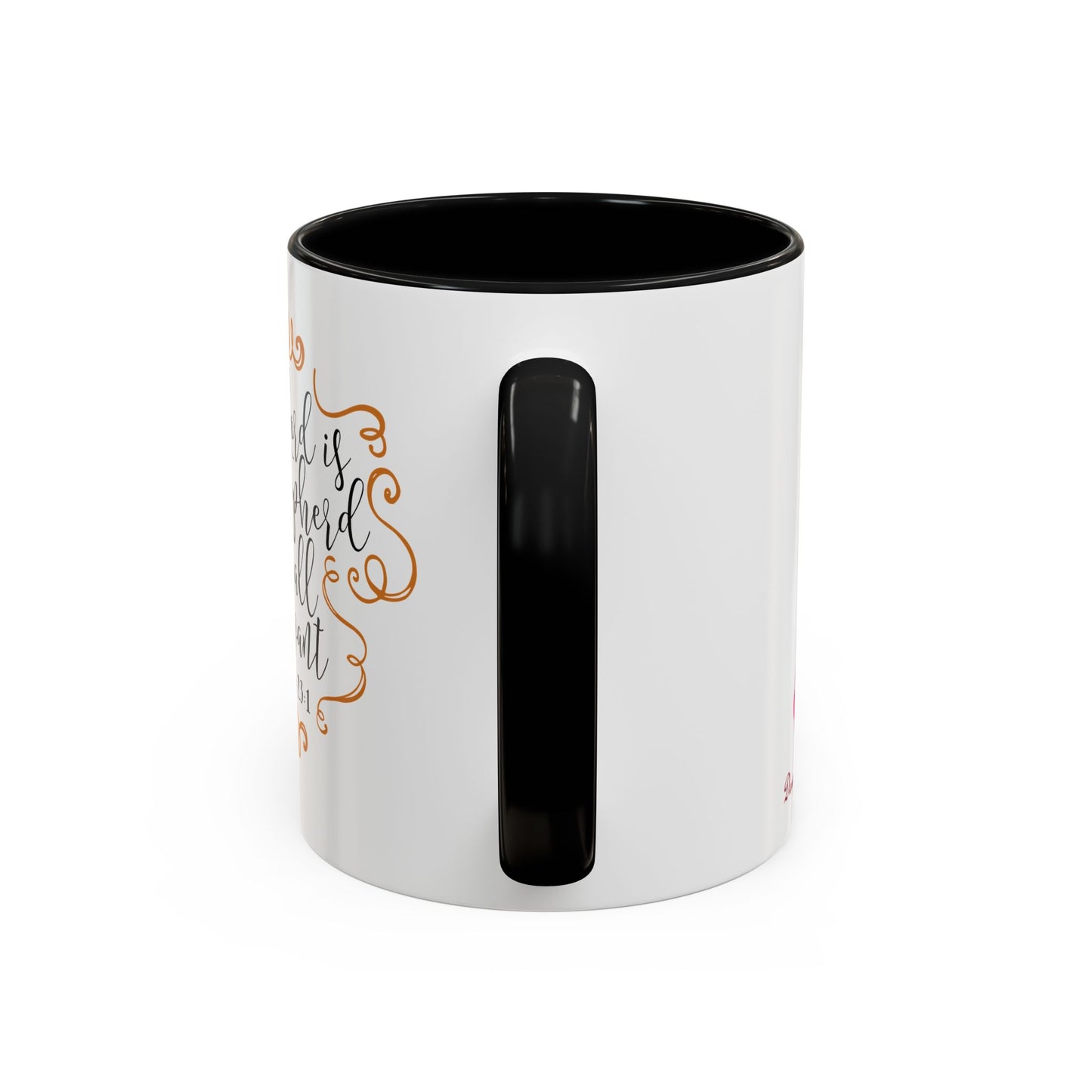 The Lord Is My Shepherd I Shall Not Want Accent Coffee Mug