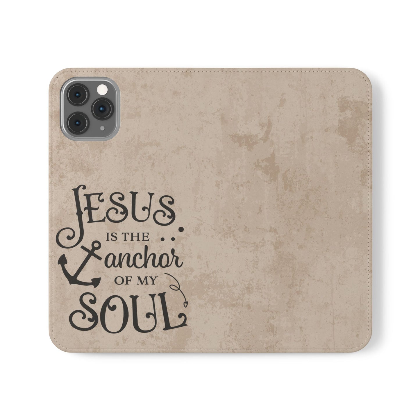 Jesus Flip Case Inspirational iPhone Samsung Wallet, Christian Gift, Faith-Based Accessory, Stylish Protection for Any Occasion