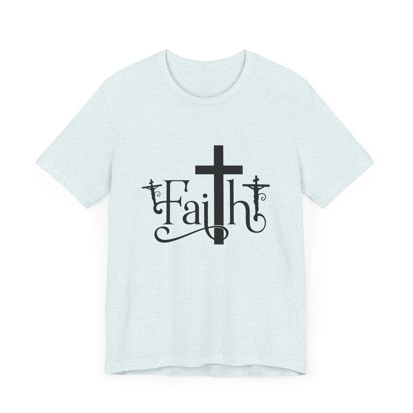 Faith Cross Unisex Jersey Short Sleeve Tee