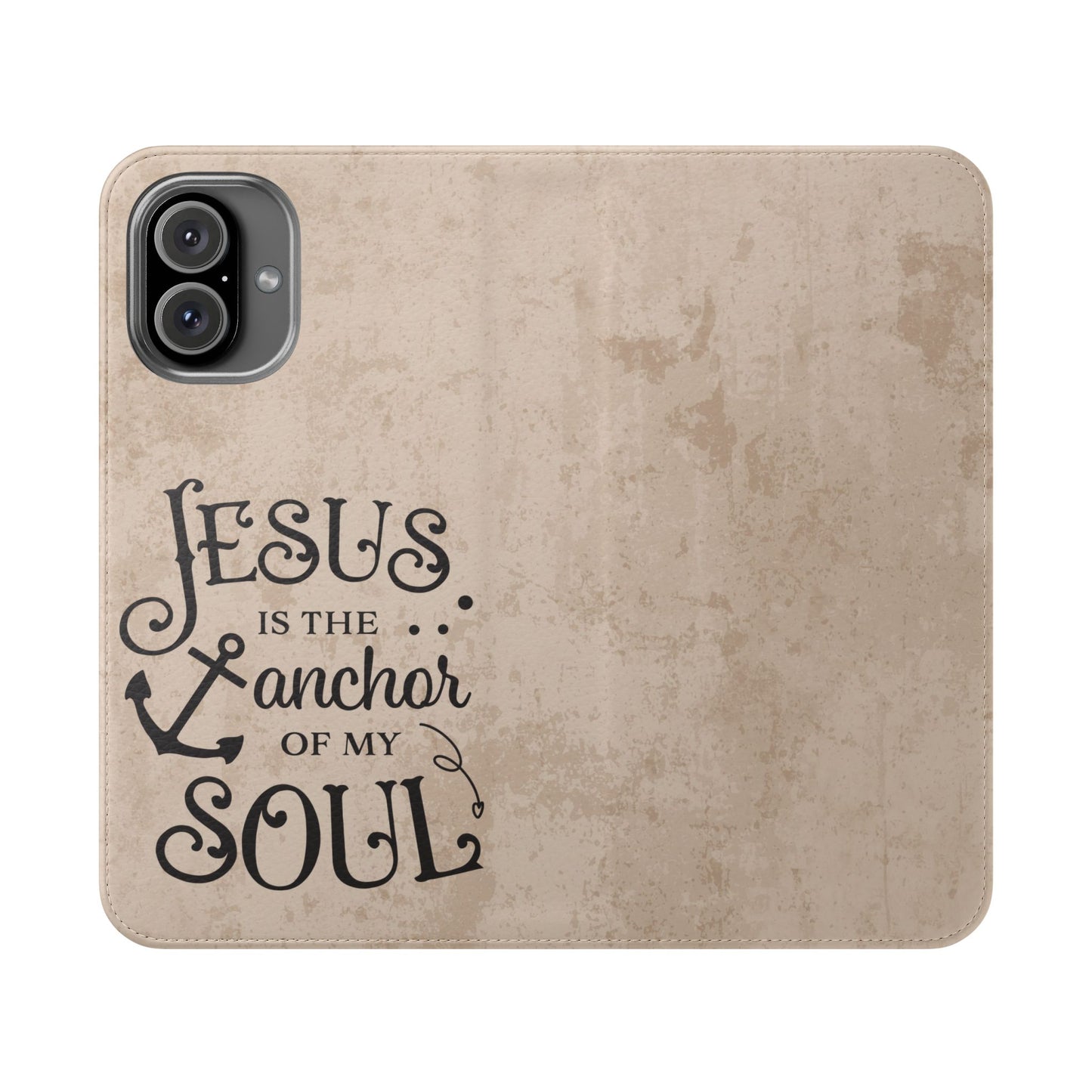 Jesus Flip Case Inspirational iPhone Samsung Wallet, Christian Gift, Faith-Based Accessory, Stylish Protection for Any Occasion
