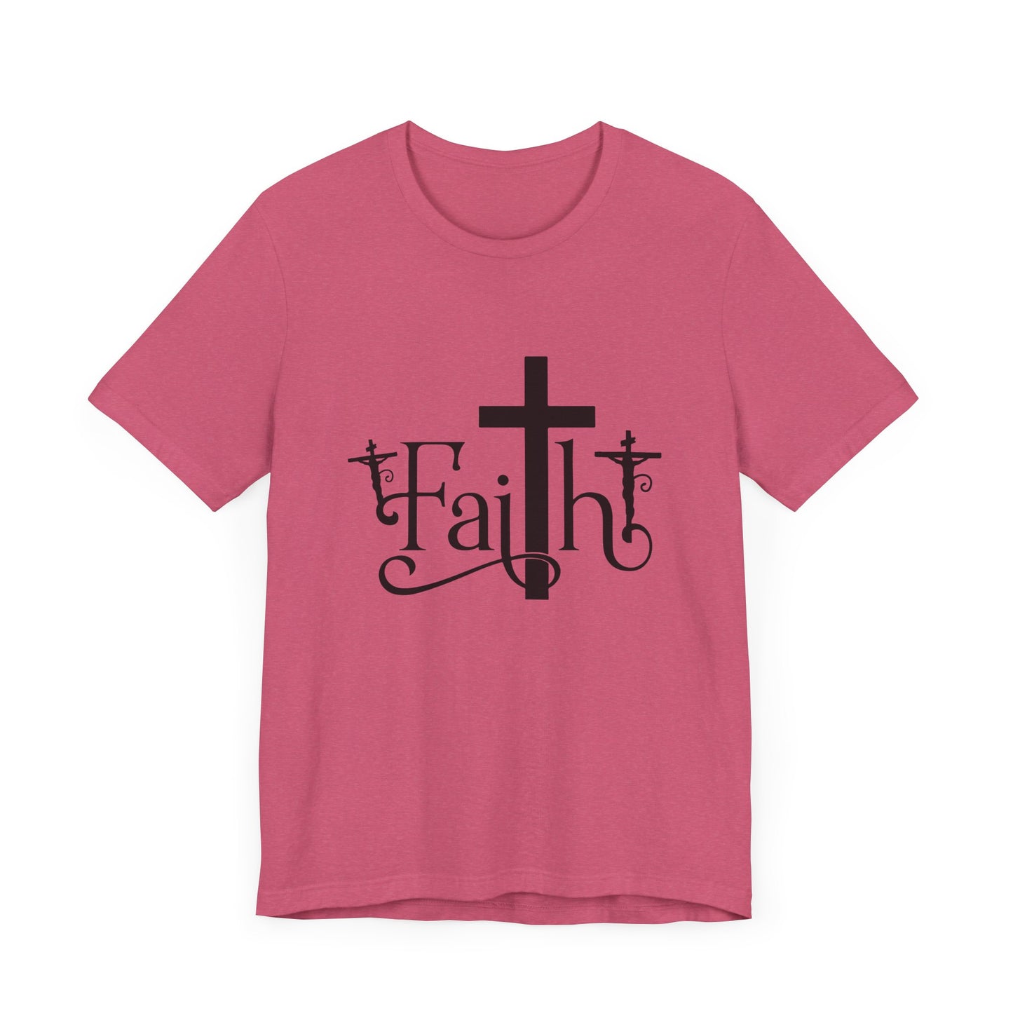 Faith Cross Unisex Jersey Short Sleeve Tee