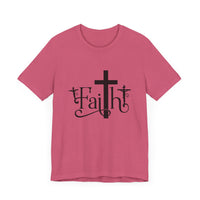 Faith Cross Unisex Jersey Short Sleeve Tee
