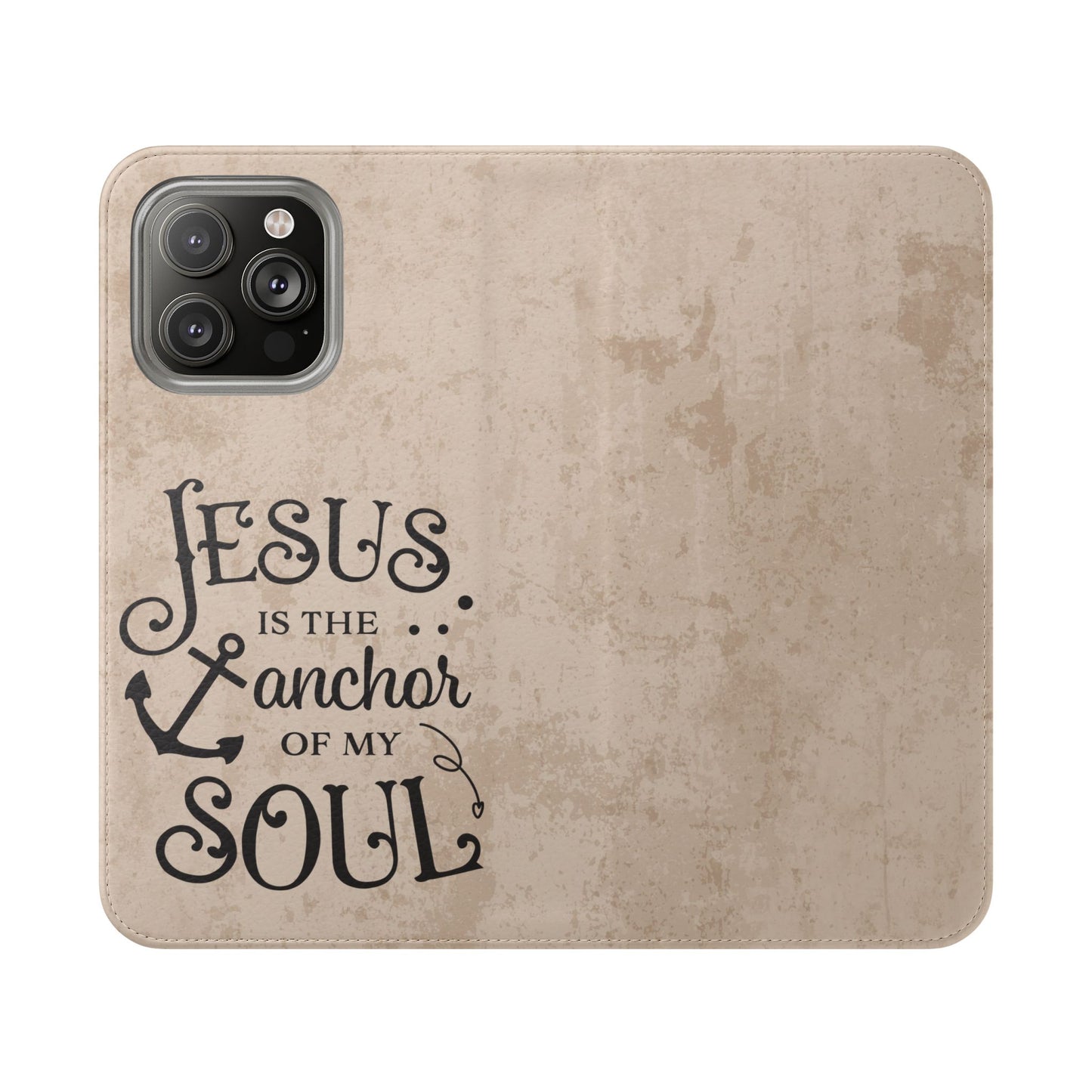 Jesus Flip Case Inspirational iPhone Samsung Wallet, Christian Gift, Faith-Based Accessory, Stylish Protection for Any Occasion