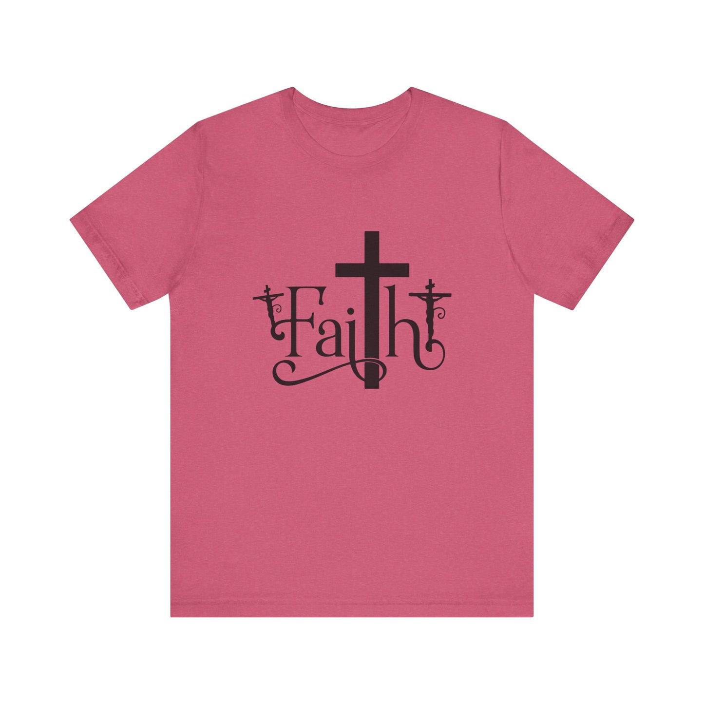 Faith Cross Unisex Jersey Short Sleeve Tee