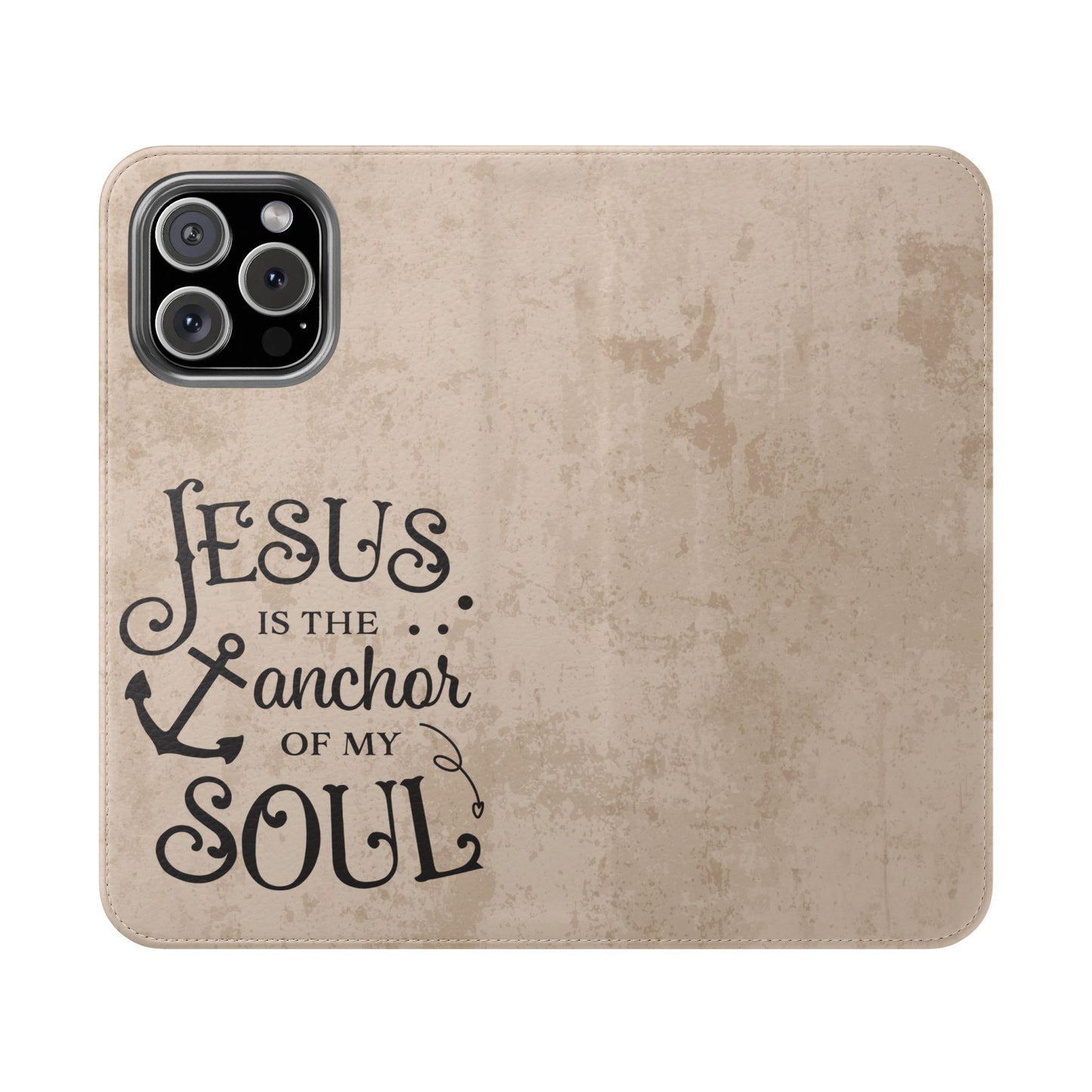 Jesus Flip Case Inspirational iPhone Samsung Wallet, Christian Gift, Faith-Based Accessory, Stylish Protection for Any Occasion