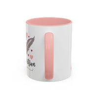 The Word Of God Is Alive & Active Accent Coffee Mug