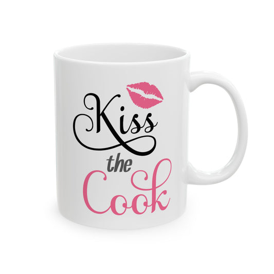 Kiss The Cook Ceramic Mug