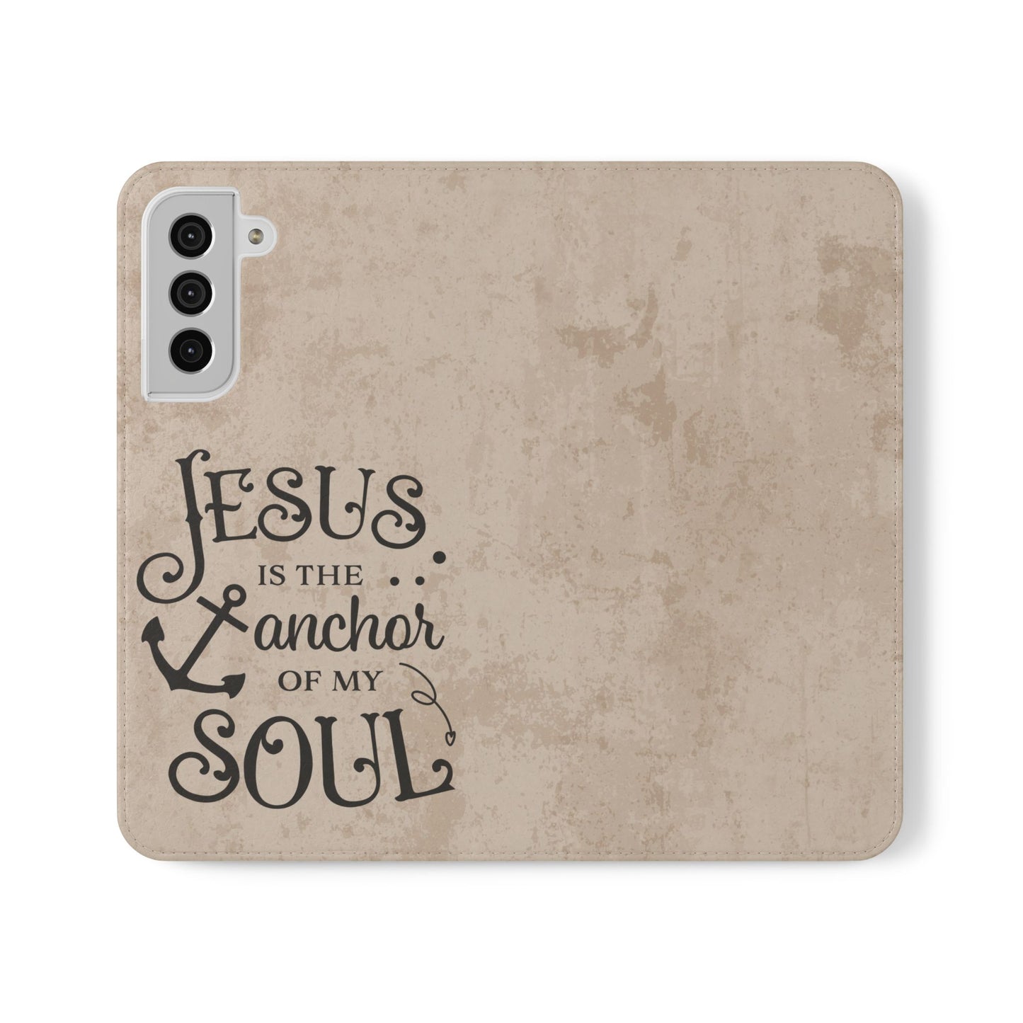 Jesus Flip Case Inspirational iPhone Samsung Wallet, Christian Gift, Faith-Based Accessory, Stylish Protection for Any Occasion