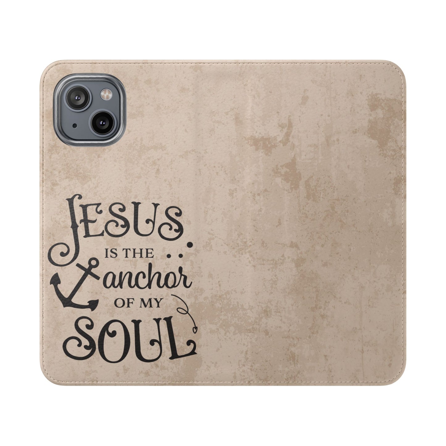 Jesus Flip Case Inspirational iPhone Samsung Wallet, Christian Gift, Faith-Based Accessory, Stylish Protection for Any Occasion