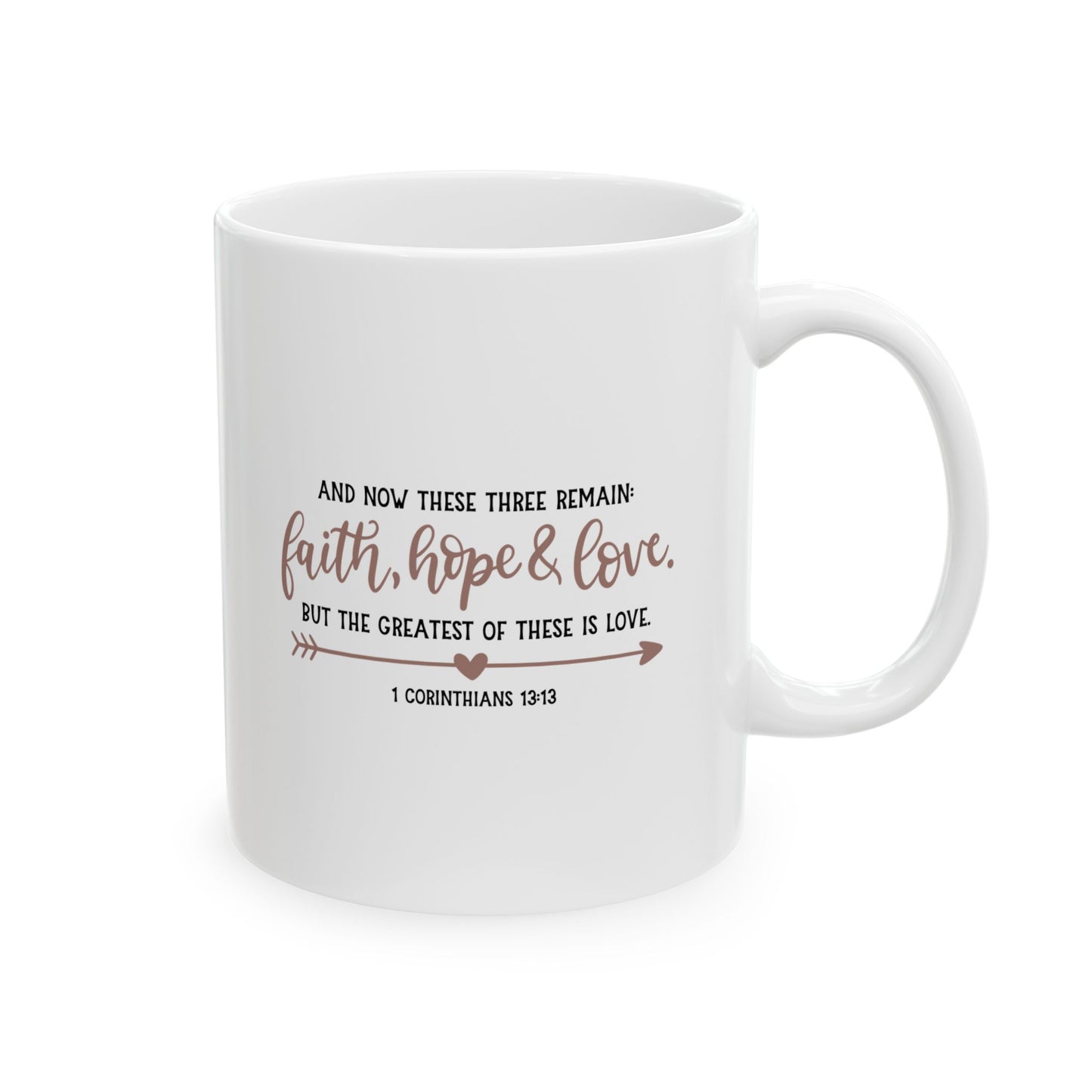 Faith, Hope, Love Ceramic Mug