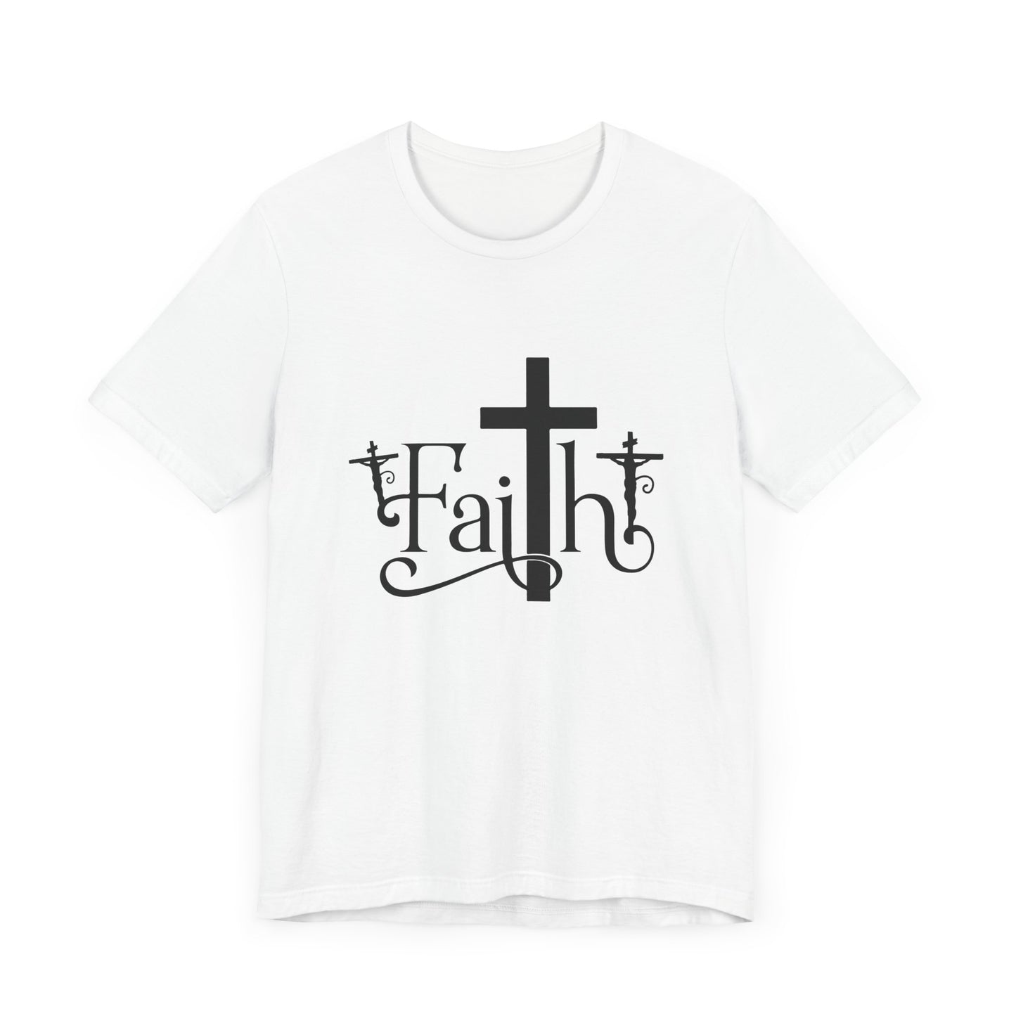 Faith Cross Unisex Jersey Short Sleeve Tee