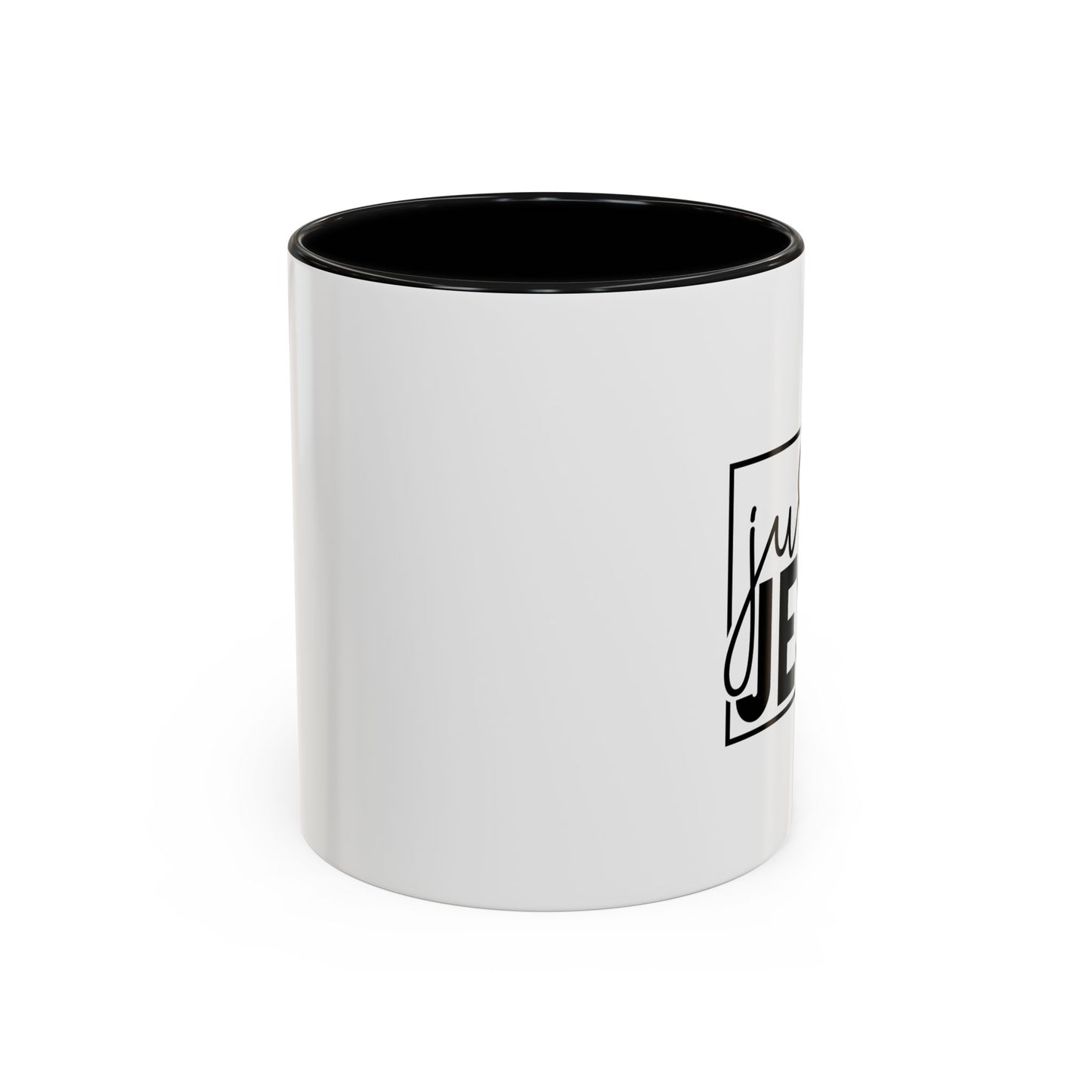 Just Jesus Heart Accent Coffee Mug