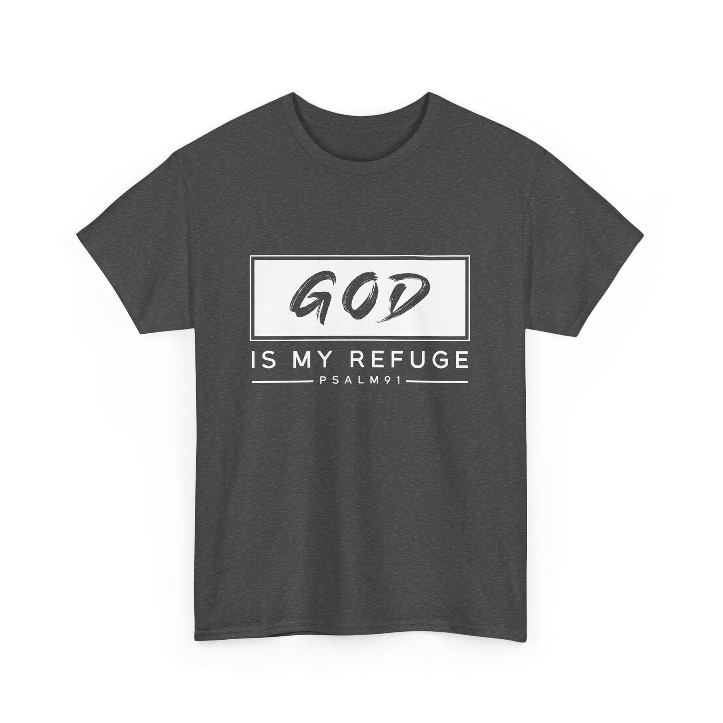 God Is My Refuge Unisex Heavy Cotton Tee