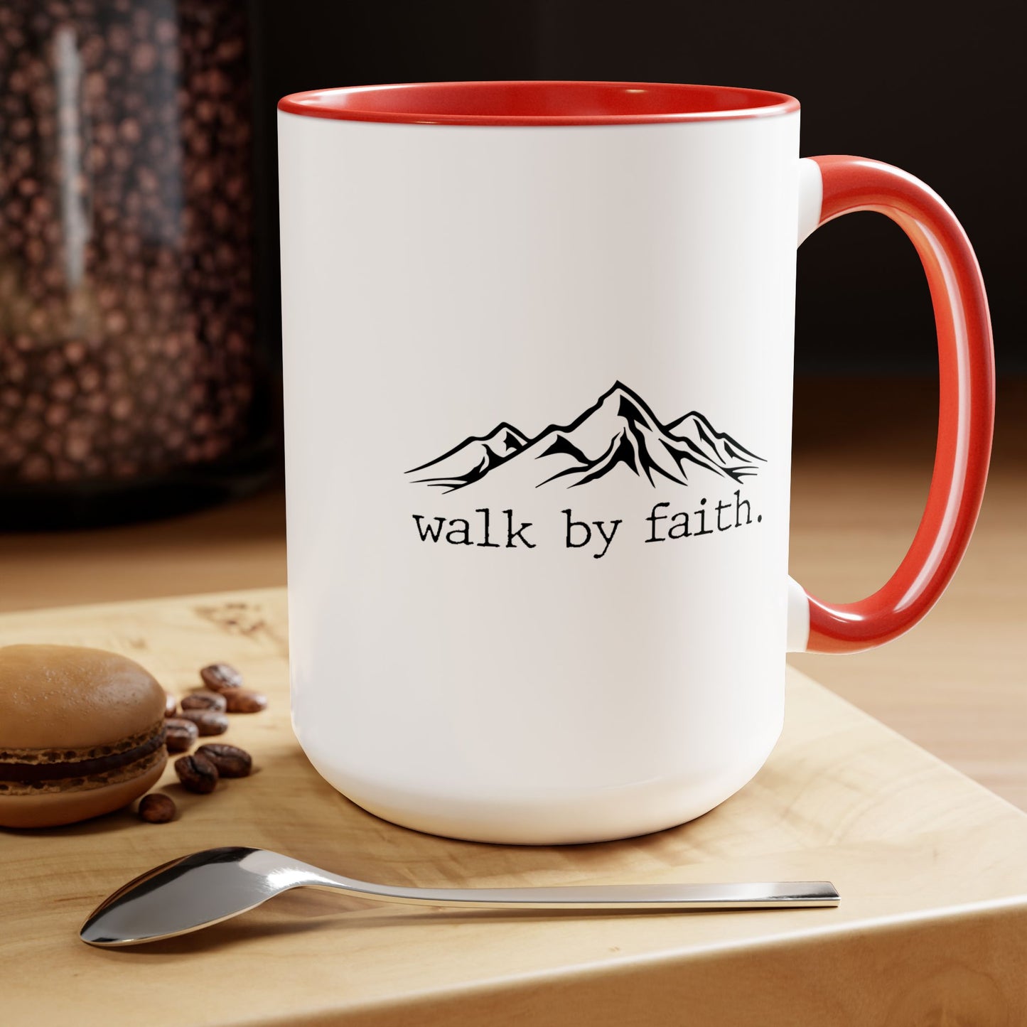 Walk By Faith Coffee Mug