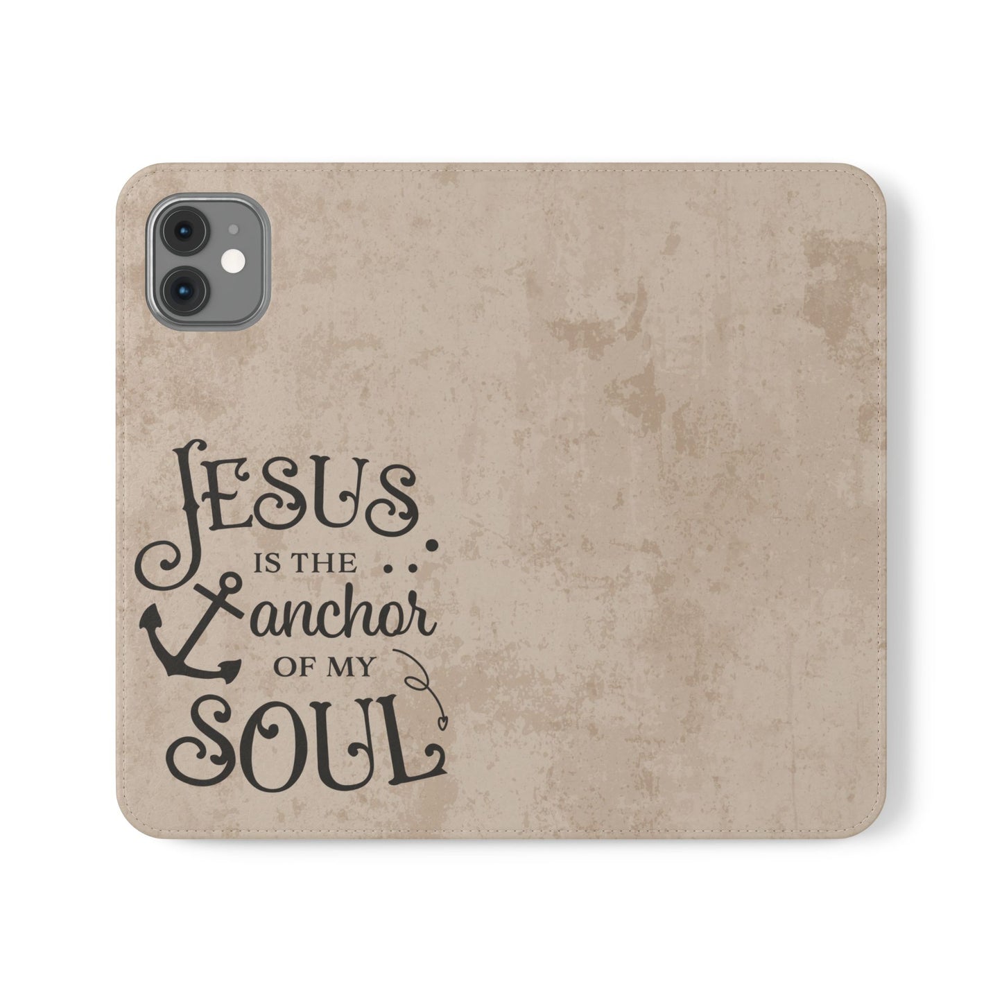 Jesus Flip Case Inspirational iPhone Samsung Wallet, Christian Gift, Faith-Based Accessory, Stylish Protection for Any Occasion