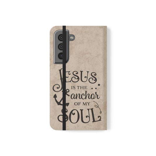 Jesus Flip Case Inspirational iPhone Samsung Wallet, Christian Gift, Faith-Based Accessory, Stylish Protection for Any Occasion