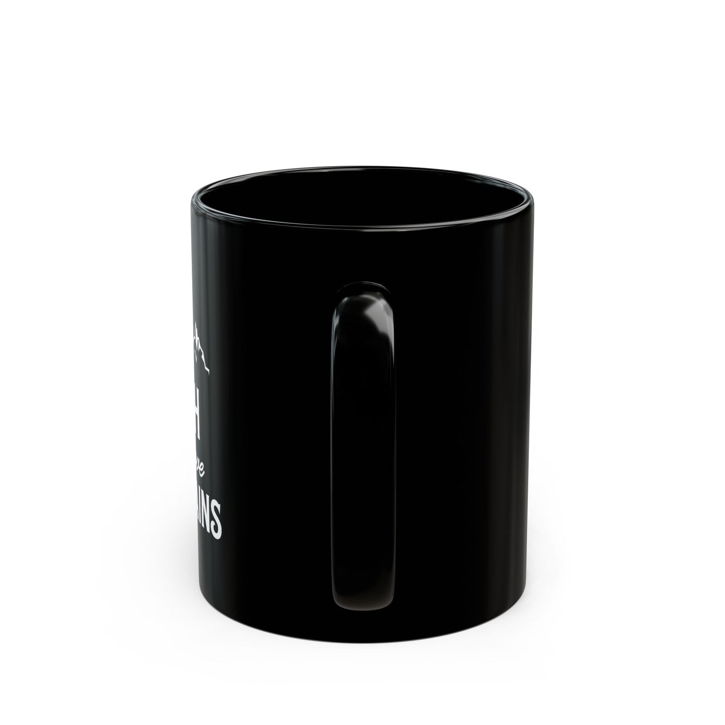 Faith Can Move Mountains 11oz Black Mug