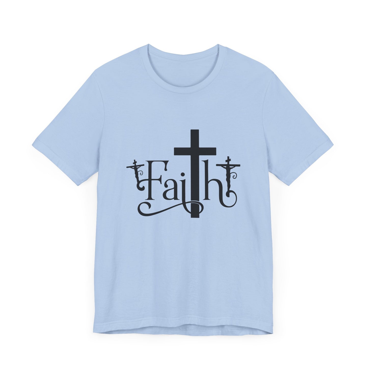 Faith Cross Unisex Jersey Short Sleeve Tee