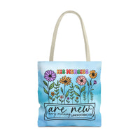 Scripture Blue Tie Dye Tote Bag